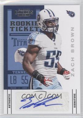 2012 Panini Contenders - [Base] #199.1 - Rookie Ticket - Zach Brown
