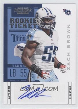 2012 Panini Contenders - [Base] #199.1 - Rookie Ticket - Zach Brown