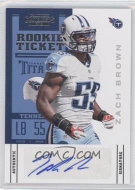 2012 Panini Contenders - [Base] #199.1 - Rookie Ticket - Zach Brown