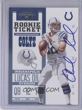 2012 Panini Contenders - [Base] #201.1 - Rookie Ticket RPS - Andrew Luck (Ball in Right Hand) /550