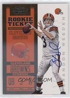 Rookie Ticket RPS - Brandon Weeden #/550