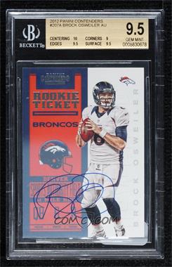 2012 Panini Contenders - [Base] #207.1 - Rookie Ticket RPS - Brock Osweiler [BGS 9.5 GEM MINT]