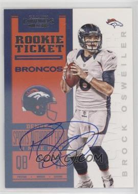 2012 Panini Contenders - [Base] #207.1 - Rookie Ticket RPS - Brock Osweiler