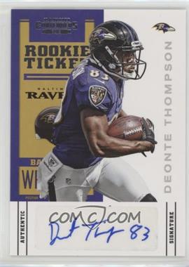 2012 Panini Contenders - [Base] #236 - Rookie Ticket - Deonte Thompson /550
