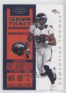 2012 Panini Contenders - [Base] #30 - Season Ticket - Demaryius Thomas