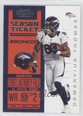 2012 Panini Contenders - [Base] #30 - Season Ticket - Demaryius Thomas