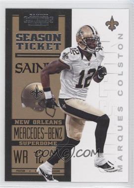 2012 Panini Contenders - [Base] #61 - Season Ticket - Marques Colston