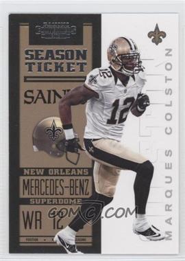 2012 Panini Contenders - [Base] #61 - Season Ticket - Marques Colston