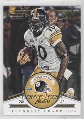 2012 Panini Contenders - Legendary Champions - Gold #4 - Santonio Holmes /100