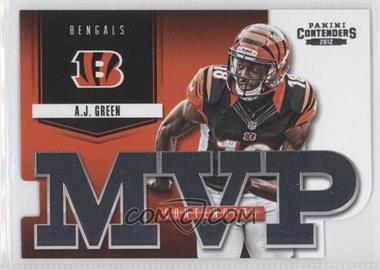 2012 Panini Contenders - MVP Contenders #2 - A.J. Green