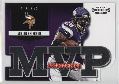 2012 Panini Contenders - MVP Contenders #9 - Adrian Peterson