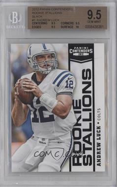 2012 Panini Contenders - Rookie Stallions - Black #1 - Andrew Luck /50 [BGS 9.5 GEM MINT]