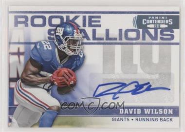 2012 Panini Contenders - Rookie Stallions Autographs #10 - David Wilson /25