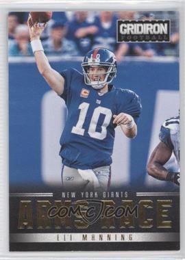 2012 Panini Gridiron - Arms Race - Gold #20 - Eli Manning /100