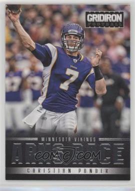 2012 Panini Gridiron - Arms Race - Silver #16 - Christian Ponder /250