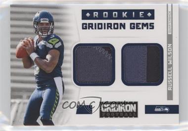 2012 Panini Gridiron - [Base] - Combo Materials Prime #320 - Rookie Gridiron Gems - Russell Wilson /49