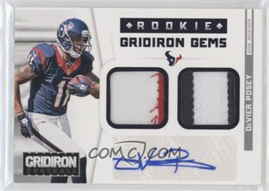 2012 Panini Gridiron - [Base] - Combo Materials Signatures Prime #319 - Rookie Gridiron Gems - DeVier Posey /25