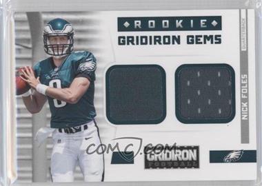 2012 Panini Gridiron - [Base] - Combo Materials #309 - Rookie Gridiron Gems - Nick Foles /249