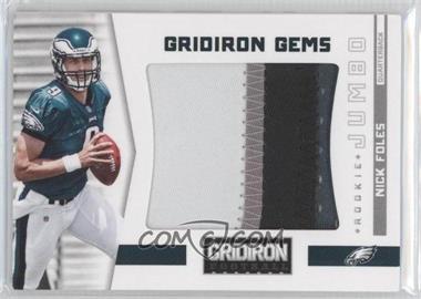 2012 Panini Gridiron - [Base] - Jumbo Materials Prime #309 - Rookie Gridiron Gems - Nick Foles /49