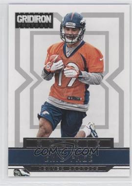 2012 Panini Gridiron - [Base] - Silver X's #236 - Rookie - Eric Page /250