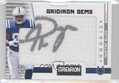 2012 Panini Gridiron - [Base] #303 - Rookie Gridiron Gems - Dwayne Allen /299