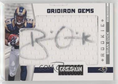 2012 Panini Gridiron - [Base] #307 - Rookie Gridiron Gems - Brian Quick /299 [EX to NM]