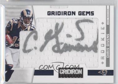 2012 Panini Gridiron - [Base] #315 - Rookie Gridiron Gems - Chris Givens /299