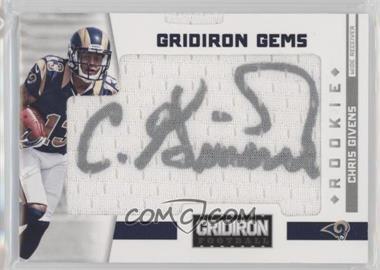 2012 Panini Gridiron - [Base] #315 - Rookie Gridiron Gems - Chris Givens /299