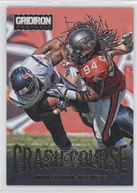 2012 Panini Gridiron - Crash Course - Gold #18 - Adrian Clayborn /100