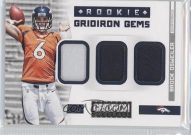 2012 Panini Gridiron - Rookie Gridiron Gems Trios - Prime #26 - Brock Osweiler /49