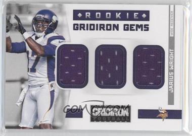 2012 Panini Gridiron - Rookie Gridiron Gems Trios #27 - Jarius Wright /199