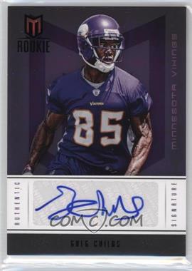 2012 Panini Momentum - [Base] - Black #161 - Rookie Signature - Greg Childs /5