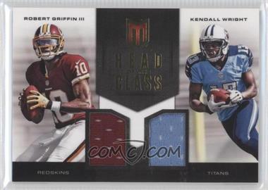 2012 Panini Momentum - Head of the Class Combo Materials #9 - Kendall Wright, Robert Griffin III /149