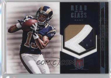2012 Panini Momentum - Head of the Class Materials - Prime #28 - Chris Givens /49