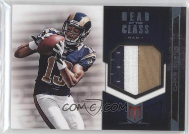 2012 Panini Momentum - Head of the Class Materials - Prime #28 - Chris Givens /49