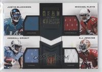 Justin Blackmon, Michael Floyd, A.J. Jenkins, Kendall Wright #/49