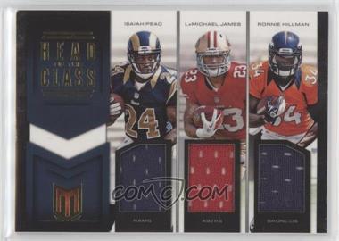 2012 Panini Momentum - Head of the Class Triple Materials #4 - LaMichael James, Ronnie Hillman, Isaiah Pead /99