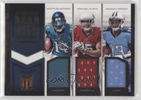 Justin Blackmon, Kendall Wright, Michael Floyd [EX to NM] #/99