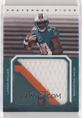 2012 Panini Momentum - Preferred Picks Jumbo Materials - Prime #14 - Lamar Miller /25