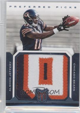 2012 Panini Momentum - Preferred Picks Jumbo Materials - Prime #2 - Alshon Jeffery /25