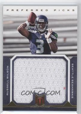 2012 Panini Momentum - Preferred Picks Jumbo Materials #15 - Russell Wilson /99