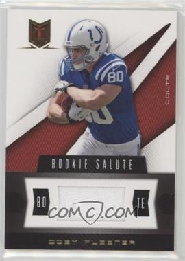 2012 Panini Momentum - Rookie Salute - Materials #92 - Coby Fleener /375