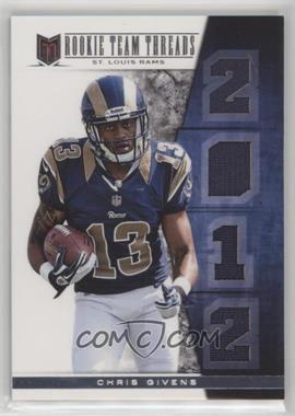 2012 Panini Momentum - Rookie Team Threads Quad #20 - Chris Givens /49