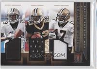 Pierre Thomas, Robert Meachem, Devery Henderson #/99