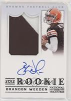 Rookie Signature Materials - Brandon Weeden #/25