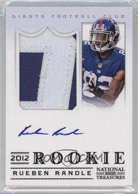 2012 Panini National Treasures - [Base] - Black #320 - Rookie Signature Materials - Rueben Randle /25