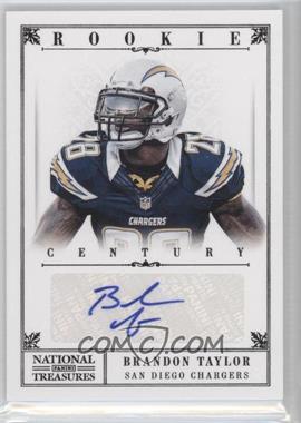 2012 Panini National Treasures - [Base] - Century Black Signatures #212 - Rookie - Brandon Taylor /25