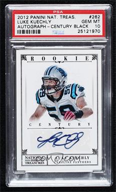 2012 Panini National Treasures - [Base] - Century Black Signatures #262 - Rookie - Luke Kuechly /25 [PSA 10 GEM MT]