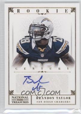 2012 Panini National Treasures - [Base] - Century Gold Signatures #212 - Rookie - Brandon Taylor /49