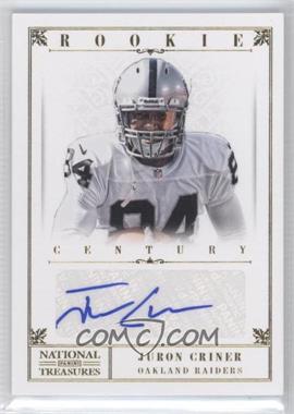 2012 Panini National Treasures - [Base] - Century Gold Signatures #251 - Rookie - Juron Criner /49